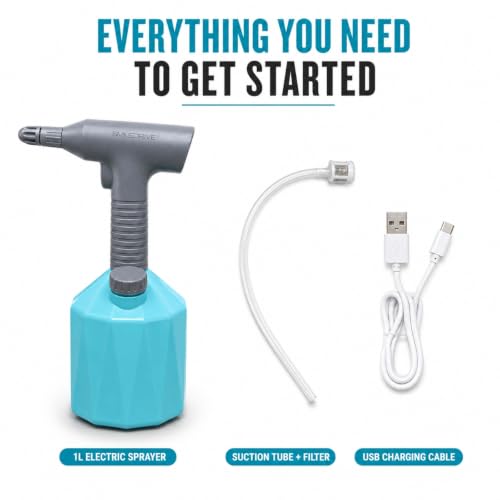 Image of SMILEDRIVE 1L Garden Sprayer with 2000 mAh Rechargeable Battery