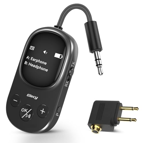 Adaptateur Bluetooth Jack pour avion et voyage émetteur sans fil pour système de vol