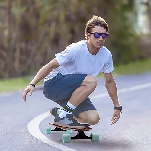 Bocin 41 Inch Freeride Longboard Drop Through Skateboard 8 Ply Canadian Maple Complete Cruiser For Cruising, Carving,Free-Style And Downhill (Lion) #TOP6