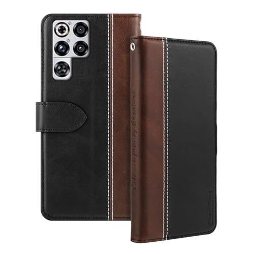 Shantime ���U�[�t���b�v�P�[�X ZTE Nubia RedMagic 11 Pro Plus 5G �Ƃ̌݊������� �J�[�h�z���_�[�t�� RFID�u���b�N �}�O�l�b�g�L�b�N�X�^���h �X�����t�B�b�g �r�W�l�X�ی�J�o�[(�u���b�N)