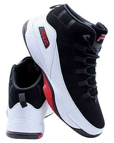 Fila Men's Seven-Five Shoes Black/White/Red 8