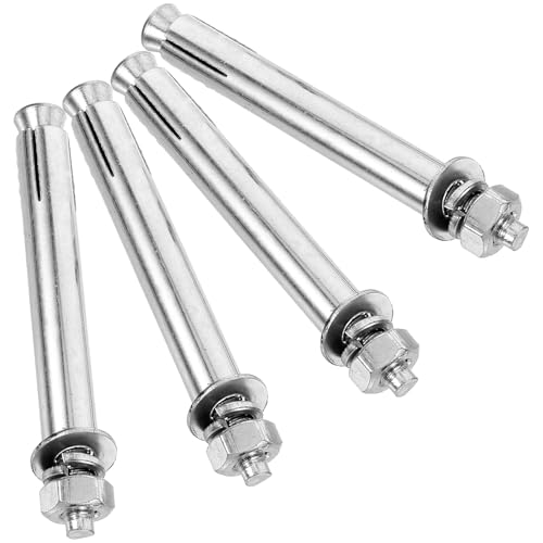 VANZACK Kit de 4 Tornillos de Fijación para Trampolín de Piscina M8X100, Tornillos de Acero al Carbono para Reparación y Montaje de Plataforma de Buceo