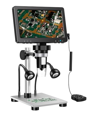 Microscope électronique à souder DM9-A 1080p avec vue PC et 8 lampes LED réglables
