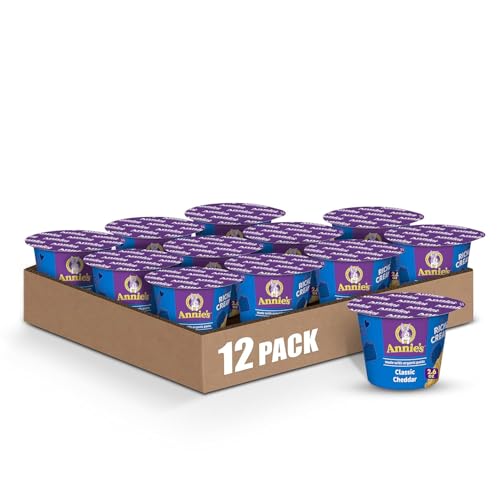Annie's Microwavable Macaroni and Cheese Cups, Deluxe Rich and Creamy,