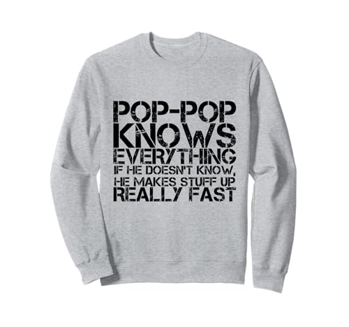 Funny Pop Pop Knows Everything Grandpa Dad Dads ���̓� �g���[�i�[