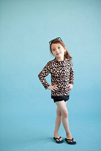 Image of VAENAIT BABY Girls Rash Guard Swimsuit UPF 50+ Long Sleeve Toddler Bathing Suit Ribbon Stawberry Floral Fruit for 2~8Years