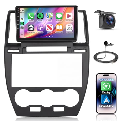 Radio for Land Rover Freelander 2 LR2 2007-2012 Car Stereo with Wireless Carplay Android Auto,5.0 Bluetooth 32EQ,9inch 1280x720P IPS Touch Screen,FM/RDS Android 15 GPS WiFi AHD Backup Camera