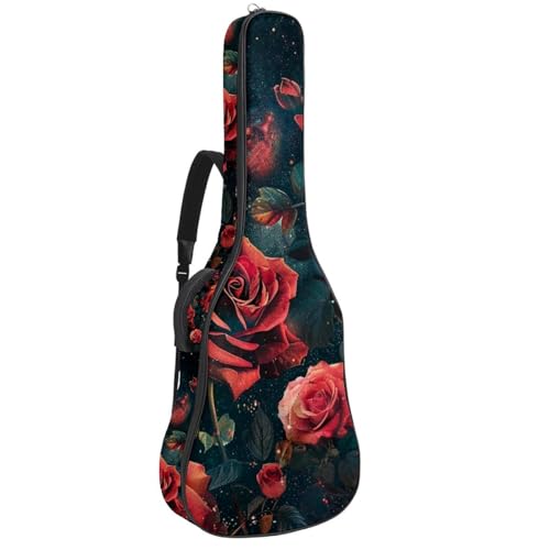 Housse guitare basse galaxie rose pour trajets et répétitions au studio