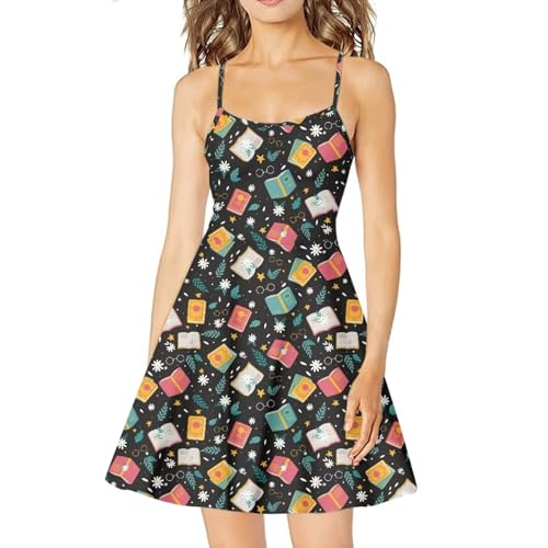 Image of Coloranimal Women's Summer Sleeveless Casual Swing Dresses with Loose Fit Beach Sundress