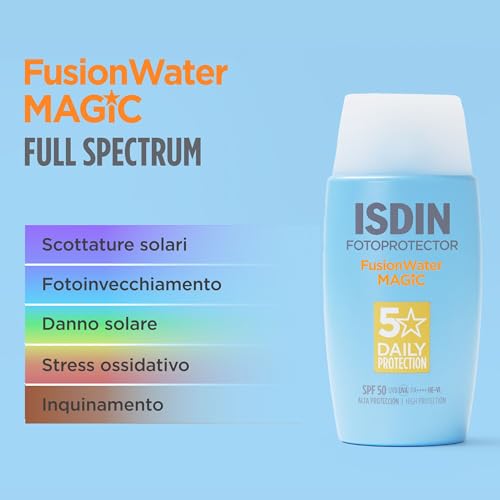 Isdin Fotoprotector Fusion Water Spf 50, Fotoprotettore Viso Per Uso Quotidiano, Texture Ultraleggera 50 Ml (L'imballaggio Puo' Variare) - 8