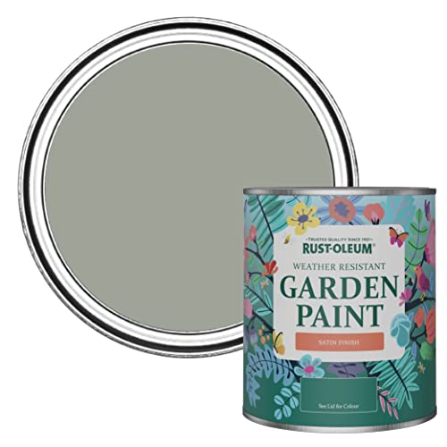Rust-Oleum Green Mould-Resistant Garden Paint In Satin Finish - Tea Leaf 750ml