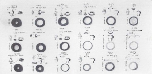 image for AJ 141-pc. Faucet Washer Assortment Kit, 18 Differnt Assorted Sizes