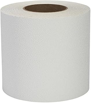 Safe Way Traction 6" X 10 Foot Roll White Adhesive Coarse Vinyl Anti Slip Non Skid Safety Tape Boats Jet Skis Surf Boards 4220-6-10