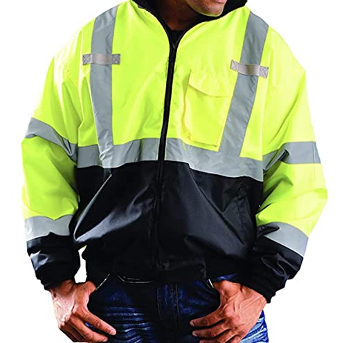Xtreme High Visibility Reflective Safety Jackets for Men Polar Fleece