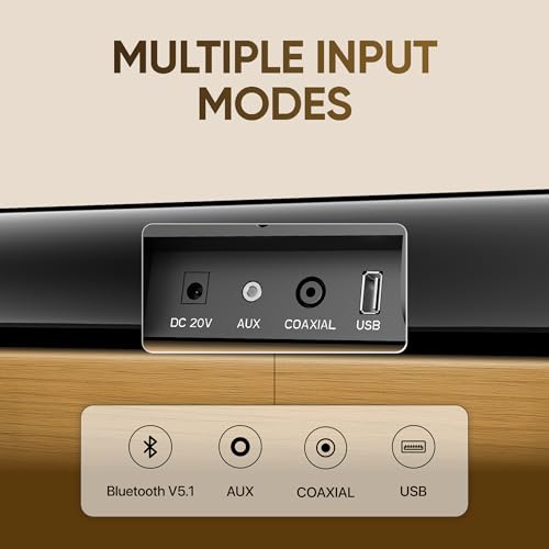Image of Mivi Nex 70 [New Launch] Wireless Bluetooth Soundbar, 70W Soundbar, 2,2 Channel Nex PowerStage Technology, Bluetooth v5.1, Signature Sound, Deep Bass, AUX USB Coaxial Inputs