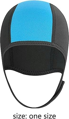 Bonnet De Natation En Néoprène De 2,5 Mm Pour Homme - Bonnet De Bain Thermique Professionnel Durable Pour Sports Nautiques, Noir