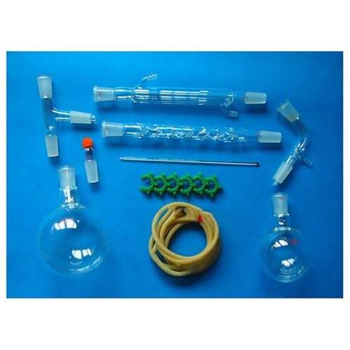 Kit de verrerie laboratoire 1000 ml 24/40 avec colonne de distillation 200 mm