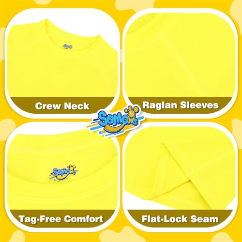 Image of Semois Boys Rash Guard Swim Shirt Short Sleeve Swimwear Toddler Kids Youth Rashguard Water Shirt UPF+ 50 Quick Dry Shirt