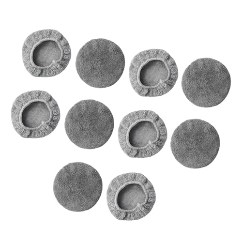 Generic 10Pcs Replacement Pads for Window Cleaning Robot, Microfiber Cloth Glass Cleaner Robot Parts, Round Window Cleaner Pad, Fleece Texture