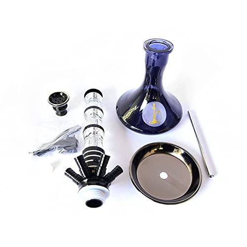 JYZT 6 Schlauchhukahn Set Modern Luxushukas 6 Lederschlauch Keramikschüssel Narguile Huka Große Wolke Komplettes Zubehör… – Bild 4