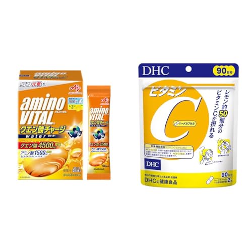 �A�~�m�o�C�^�� �y�Z�b�g�����z ���̑f �N�G���_�`���[�W�E�H�[�^�[ �������� 24�{���� �N�G���_ 4500mg �A�~�m�_ 1500mg BCAA �X�|�[�c�h�����N ���� ���ɗn���₷��+DHC �r�^�~��C(�n�[�h�J�v�Z��)90���� (180��)