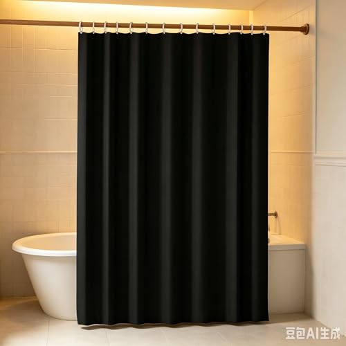 Shower Curtain Liners,72"x32" Washable Breathable Waterproof Lightweight Fabric Shower Curtain Liner with Hooks,Modern Luxury Shower Curtain Liner Fabric for Bathroom Farmhouse Bathtub Home - image 3