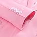 UNINUKOO Mens Suit Jacket Slim Fit Sport Coat 1 Button Notched Lapel Casual Fashion Dress Blazer for Men US Size 38 Light Pink