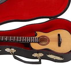 Modèle de Guitare, modèle de Guitare Miniature en Bois Mini Instrument de Musique réplique de Guitare avec Support… - Les Beatles, Paul McCartney, John Lennon, RIngo Starr, George Harrison Modèle de Guitare, modèle de Guitare Miniature en Bois Mini Instrument de Musique réplique de Guitare avec Support… – Image 6