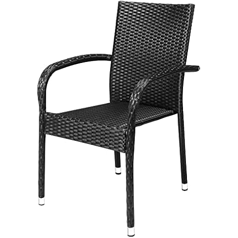 Casaria Chaises de Jardin Noires Cover