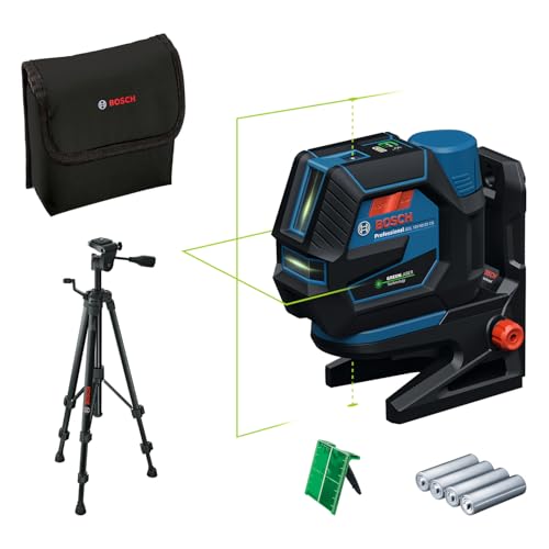 Bosch Professional Laser combinato GCL 12V-50-22 CG (raggio d'azione fino a 50 m con ricevitore, Dual Power, Levelling Remote, attacco RM 20, adattatore, 4 x LR6 da 1,5 V (AA), custodia, BT 150)