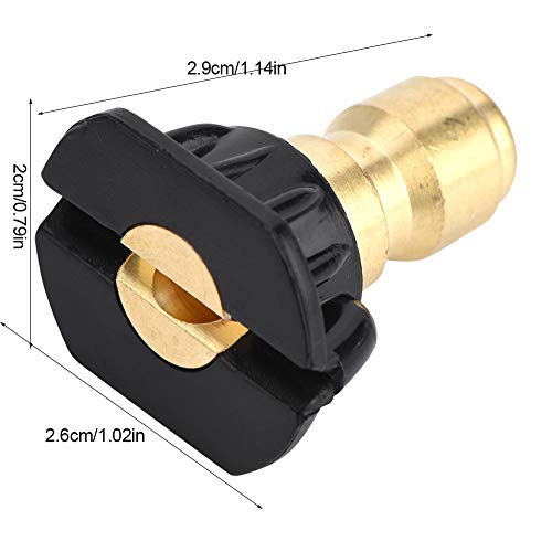 Restokki Pressure Washer Nozzle Tips, 5pcs New Pressure Washer Spray Nozzles Tip Set 4000 psi Multiple Degrees, Quick Connect for Cleaning Brick, Concrete