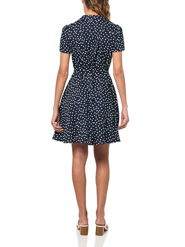 Image of Tommy Hilfiger Women's Fit and Flare Short Sleeve Shirt Dress