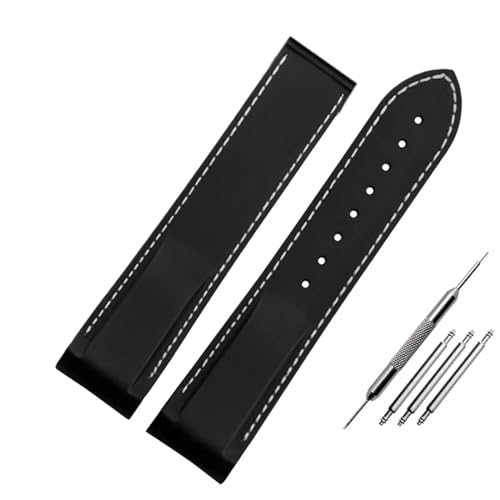 Bracelet montre silicone courbe : caoutchouc d'interface pour montres sport