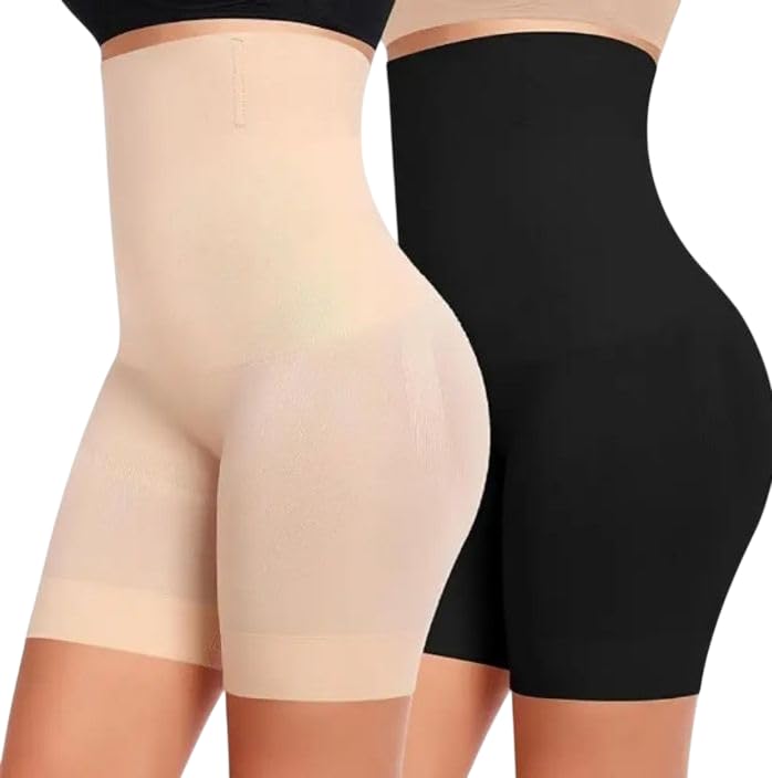 lynxes Women Tummy & Thigh Shaper | Seamless High-Waist Shapewear Shorts | Nylon-Spandex Body Shaping Innerwear for Saree, Dress & Gown-picture-37