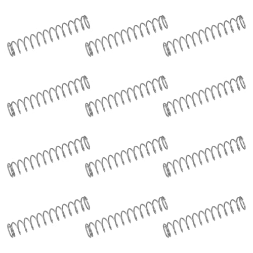 uxcell 50Pcs 304 Stainless Steel Compression Springs, 0.5mm x 6mm x 35mm Small & Tiny Pen Spring for Home Repair & DIY, Workshop & Industrial Use, (Silver Tone)