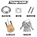 BE-TOOL Rim Cylinder Lock Single Head Copper Lock Cylinder with 6 Pcs Keys Replacement Easy to Use for Home, Office, Garden Shed