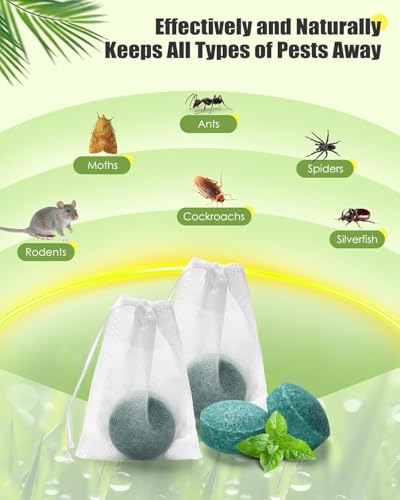 Image of Gospire Rat Repellent For Car & Home Repel Mice & Rats Protect Wires in Car, No Kill Only Repels Home Indoor Outdoor, Garden Patio Garage Rat Controller Pills (Pack of 1, 10 Tablets)