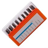 Juego de 36 perforadores alfanuméricos de letras y números ingleses para metal, cuero, joyería, madera, plástico, acero al cromo vanadio, 3 mm, precisión para manualidades, compacto S