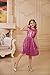 GRACE KARIN Girls Dress Size 12-14 Hot Pink Ruffle Glitter Formal Girls Fashion