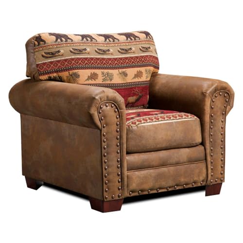 Sillón Rustic Rectangular Madera Marrón miniatura 5