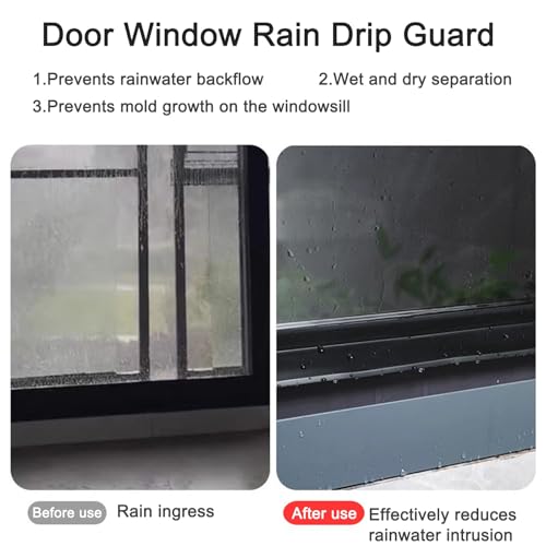 Déflecteur de pluie flexible et joint d'étanchéité de porte