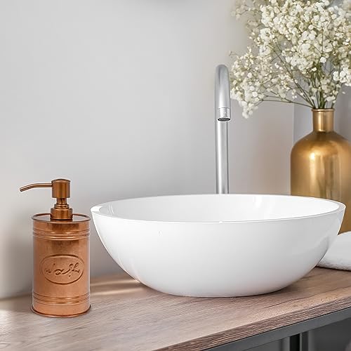 Image of Autumn Alley Copper Farmhouse Soap Dispenser, Kitchen & Bathroom, 17.5 oz