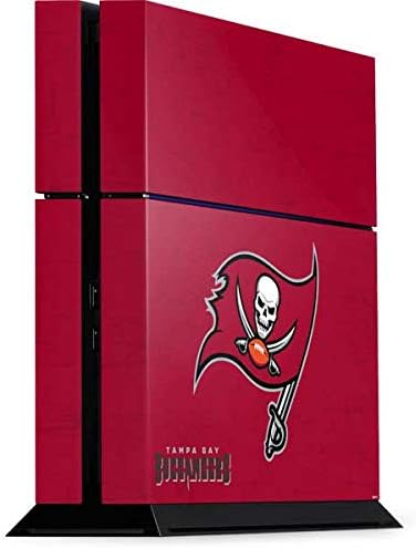 Skinit Decal Gaming Skin Compatible with PS4 Console - Officially Licensed NFL Tampa Bay Buccaneers Distressed Design