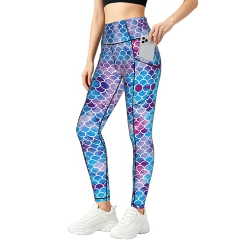 Pantalones de yoga para mujer Yyoretp con bolsillos prácticos y talle alto