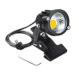 2. Tamaño: Luz: 6 * 7 cm / 2.4 * 2,8 pulgadas, El clip: 6.3 * 10 cm / 2.5 * 3.9 pulgadas, El tamaño abierto del clip: 1-2.5 cm / 0.4-1 pulgadas. El cable: 1.5M / 5 pies, 270 grados arriba / abajo soporte giratorio, gire la dirección de la luz como desee.
