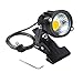 WeFoonLo 1 unids exterior 5W LED Clip en Luz Resistente al agua Ajustable Soporte de escritorio Foco Lámpara Letrero Pizarra Iluminación con enchufe (Blanco cálido - Clip)