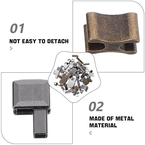 OHPHCALL Pino De Inserção De Zíper De Metal Kit De Reparo De Zíper Substituição De Zíper Pára De Met