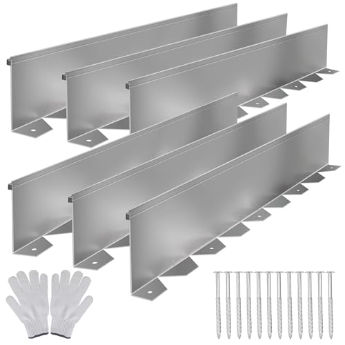 Solution4Patio 6" H No Dig Galvanized Steel Garden Landscape Edging