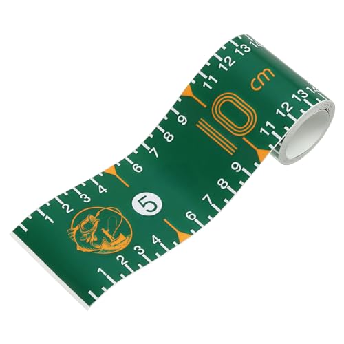 PATIKIL Adhesive Fish Ruler, 51 Inch Fish Measuring Tape Sticker Tape Waterproof for Fishing Boat Kayak Workbench, Dark Green