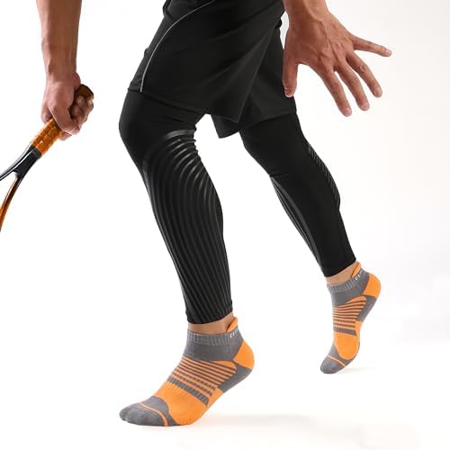 Closemate 6 Pairs Mens Ankle Sport Socks Trainer Athletic Running Socks for Men Ladies Women Low Cut Cotton Wicking Cushion Tab Performance Casual Socks